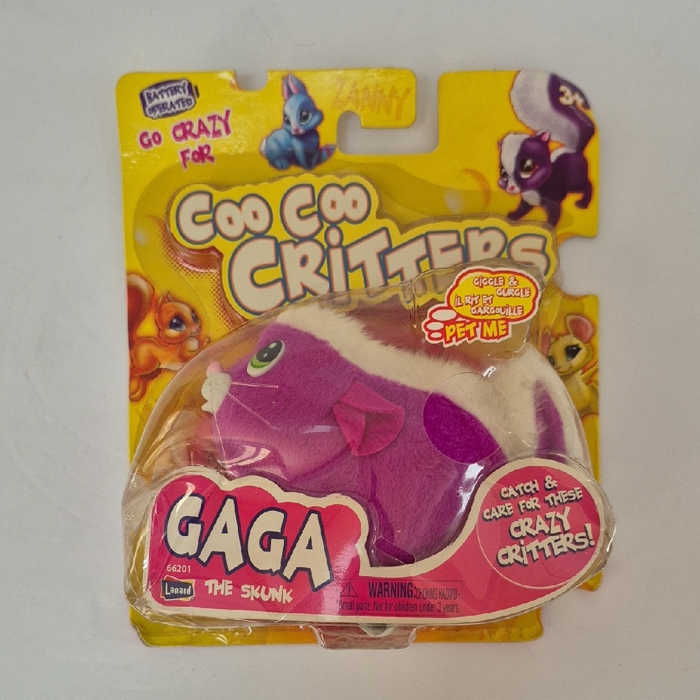 Vintage Coo Coo Critters GAGA Skunk 2010 Lanard y2k